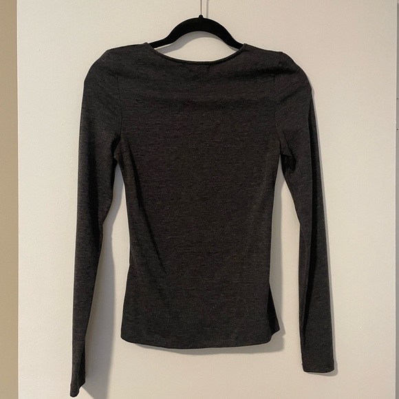 Charcoal color long sleeve, XS from “The Hanger”. Worn once. Perfect condition. - Picture 2 of 2